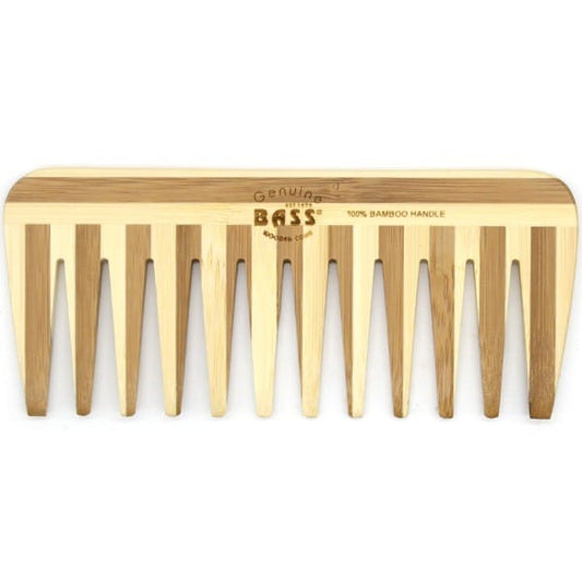 Bass Bamboo Medium Comb - Wide Tooth