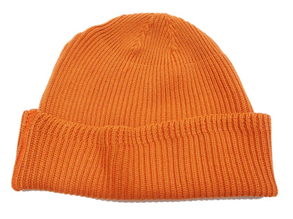 Buzz Rickson Watch Cap Men's Cotton Knit Hat WWII US Military Style Beanie BR02186 Orange