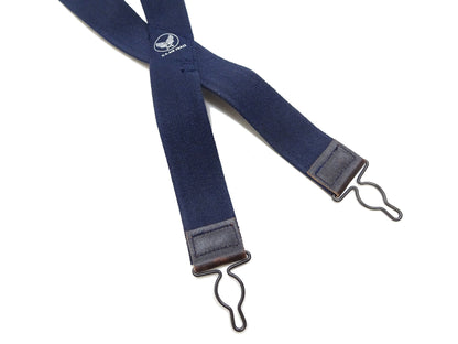 Buzz Rickson Suspenders Men's Reproduction of X back Design Military Button-on Braces for A-11 Trousers BR02718 128 Navy-Blue