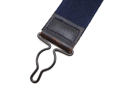 Buzz Rickson Suspenders Men's Reproduction of X back Design Military Button-on Braces for A-11 Trousers BR02718 128 Navy-Blue