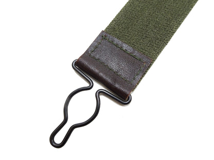Buzz Rickson Suspenders Men's Reproduction of X back Design Military Button-on Braces for A-11 Trousers BR02718 149 Olive