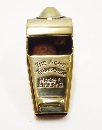 Buzz Rickson Whistle Acme Thunderer WWII Military Air Force Pilot Style Brass Whistle with Split Ring BR02763