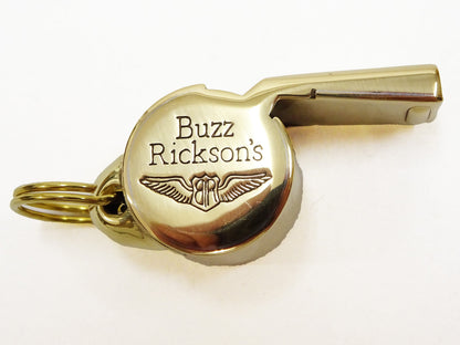 Buzz Rickson Whistle Acme Thunderer WWII Military Air Force Pilot Style Brass Whistle with Split Ring BR02763