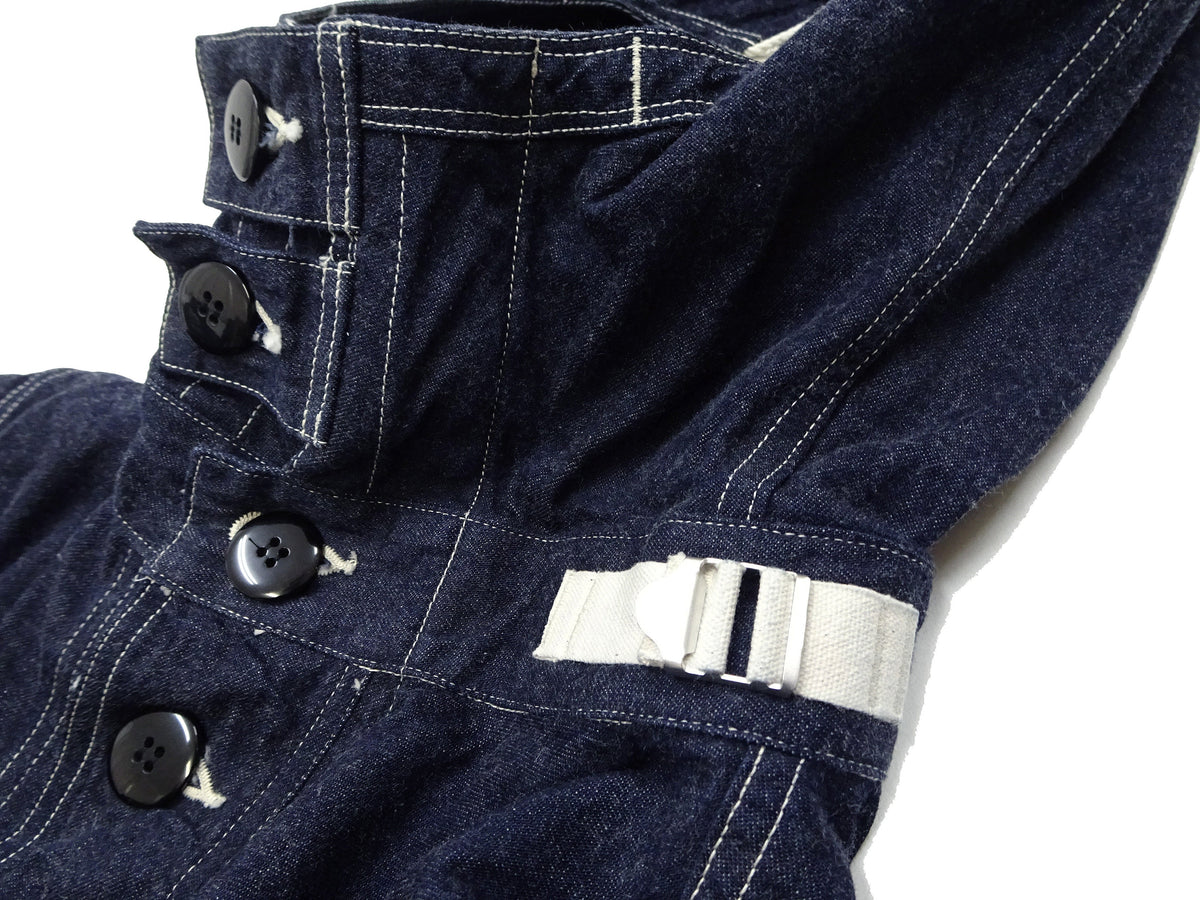 Buzz Rickson U.S. Navy Denim Gas Protective Parka - WWII Denim Anti-Gas Parka (Gunner Smock Jacket) BR11703 One-Wash