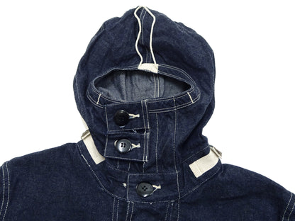 Buzz Rickson U.S. Navy Denim Gas Protective Parka - WWII Denim Anti-Gas Parka (Gunner Smock Jacket) BR11703 One-Wash