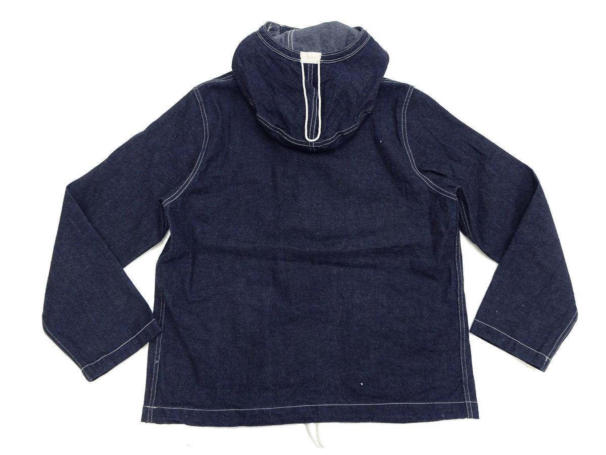 Buzz Rickson U.S. Navy Denim Gas Protective Parka - WWII Denim Anti-Gas Parka (Gunner Smock Jacket) BR11703 One-Wash