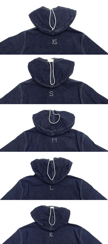 Buzz Rickson U.S. Navy Denim Gas Protective Parka - WWII Denim Anti-Gas Parka (Gunner Smock Jacket) BR11703 One-Wash