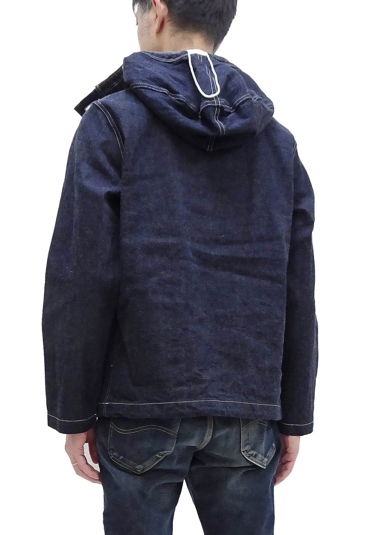 Buzz Rickson U.S. Navy Denim Gas Protective Parka - WWII Denim Anti-Gas Parka (Gunner Smock Jacket) BR11703 One-Wash