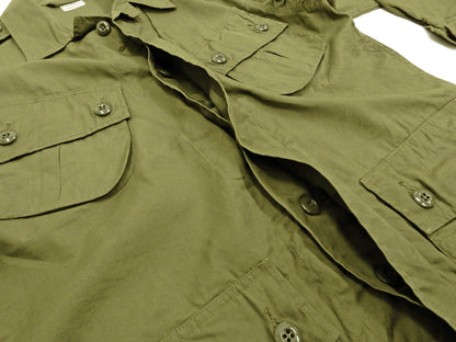Buzz Rickson Tropical Jacket Men's US Vietnam War Jungle Fatigue Jacket BR12247 Olive