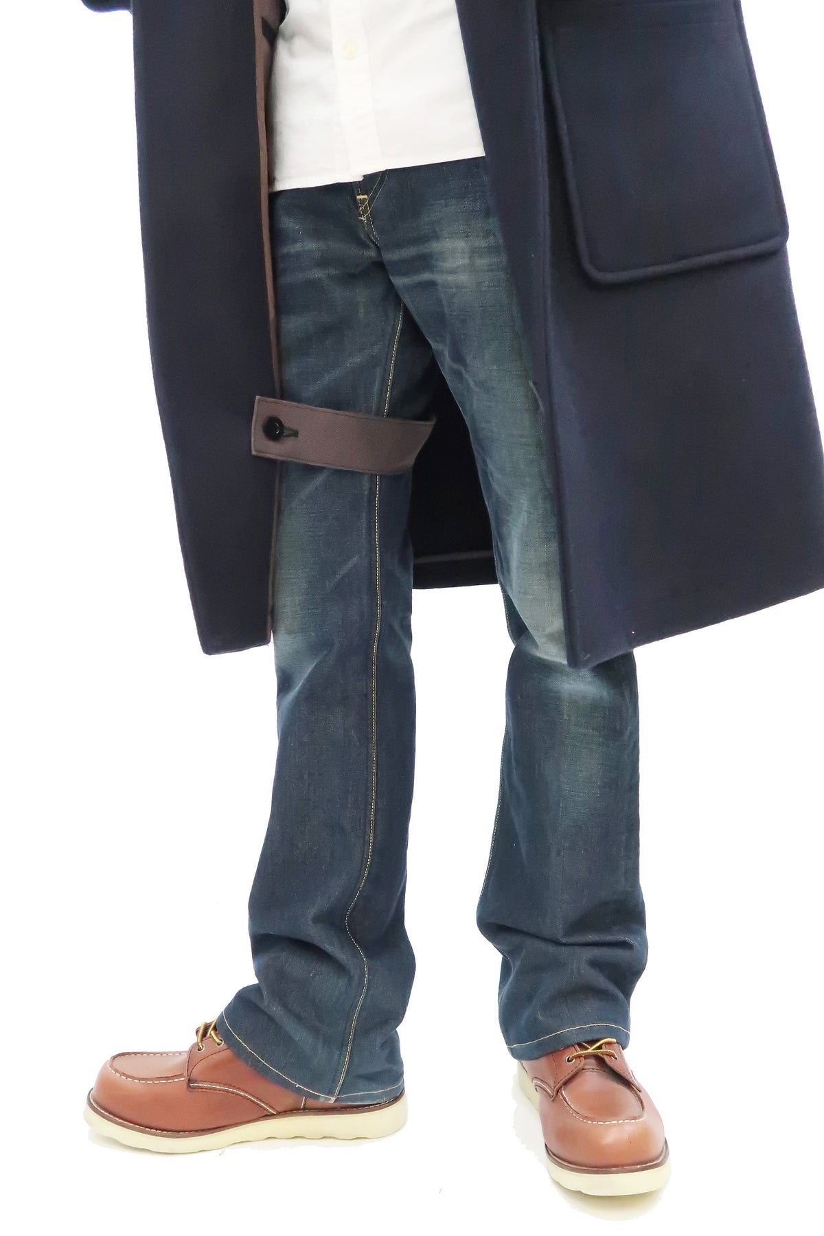 Buzz Rickson Duffel Coat Men's Reproduction of WW2 Royal Navy Duffle Coat BR15164 128 Navy-Blue