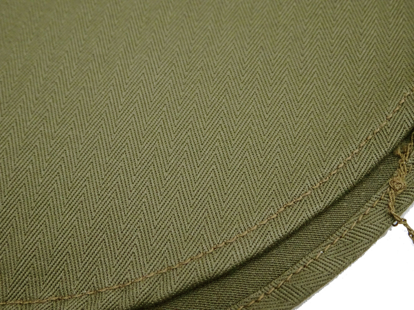 Buzz Rickson Herringbone Work Shirt - Men's Casual Military-Inspired Solid HBT Short-Sleeve Button-Up Shirt BR39530 149) Olive