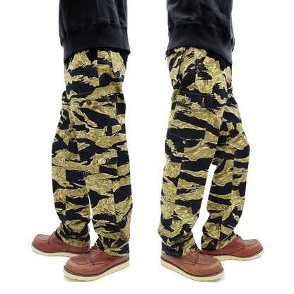 Buzz Rickson Cargo Pants Men's Relaxed-Fit U.S. Military Gold Tiger Stripr Camouflage Trousers BR42502