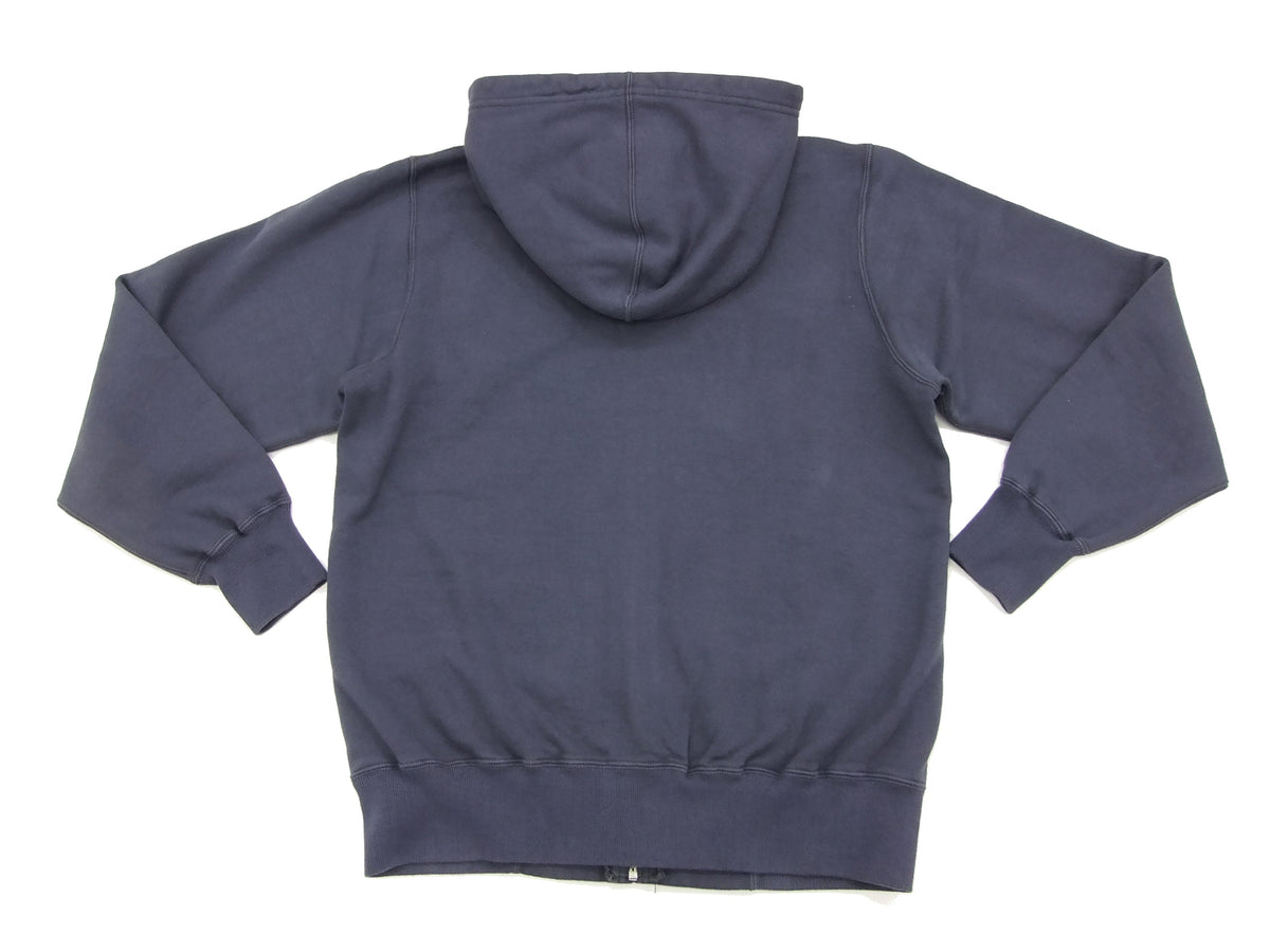 Buzz Rickson Hoodie Men's USAAF Insignia Hoodie Zip Front Hooded Sweatshirt BR65599 Faded-Navy-Blue