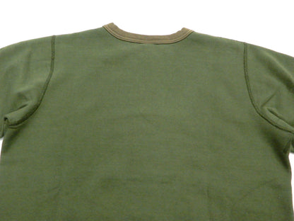 Buzz Rickson Plain Sweatshirt Men's Loop-wheeled Vintage Style BR65622 Faded-Olive