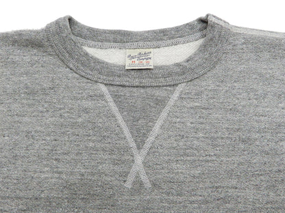 Buzz Rickson Plain Sweatshirt Men's Loop-wheeled Vintage Style BR65622 Heather-Gray