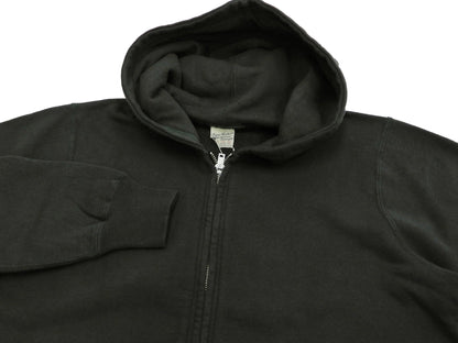 Buzz Rickson Hoodie Men's Plain Hoodie Zip Front Hooded Sweatshirt BR65623 Faded-Black