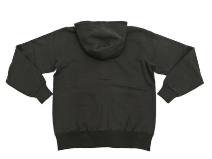 Buzz Rickson Hoodie Men's Plain Hoodie Zip Front Hooded Sweatshirt BR65623 Faded-Black