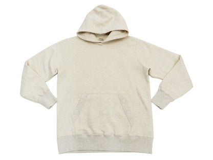 Buzz Rickson Plain Pullover Hoodie Men's Loop-wheeled Vintage Style Hooded Sweatshirt BR68914 131-Oatmeal