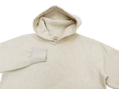 Buzz Rickson Plain Pullover Hoodie Men's Loop-wheeled Vintage Style Hooded Sweatshirt BR68914 131-Oatmeal