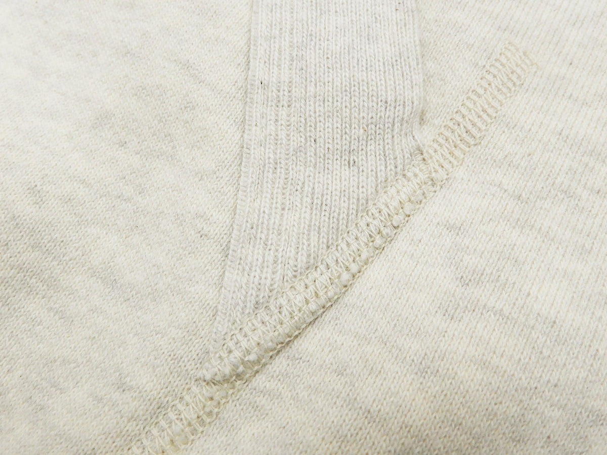 Buzz Rickson Plain Pullover Hoodie Men's Loop-wheeled Vintage Style Hooded Sweatshirt BR68914 131-Oatmeal