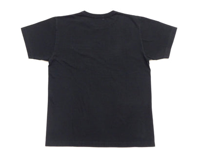 Buzz Rickson Men's Plain Short Sleeve Pocket T-Shirt, Made in USA, 6 oz. Ring-Spun Cotton Tubular-Knit Jersey Tee (BR78711 119 Black)