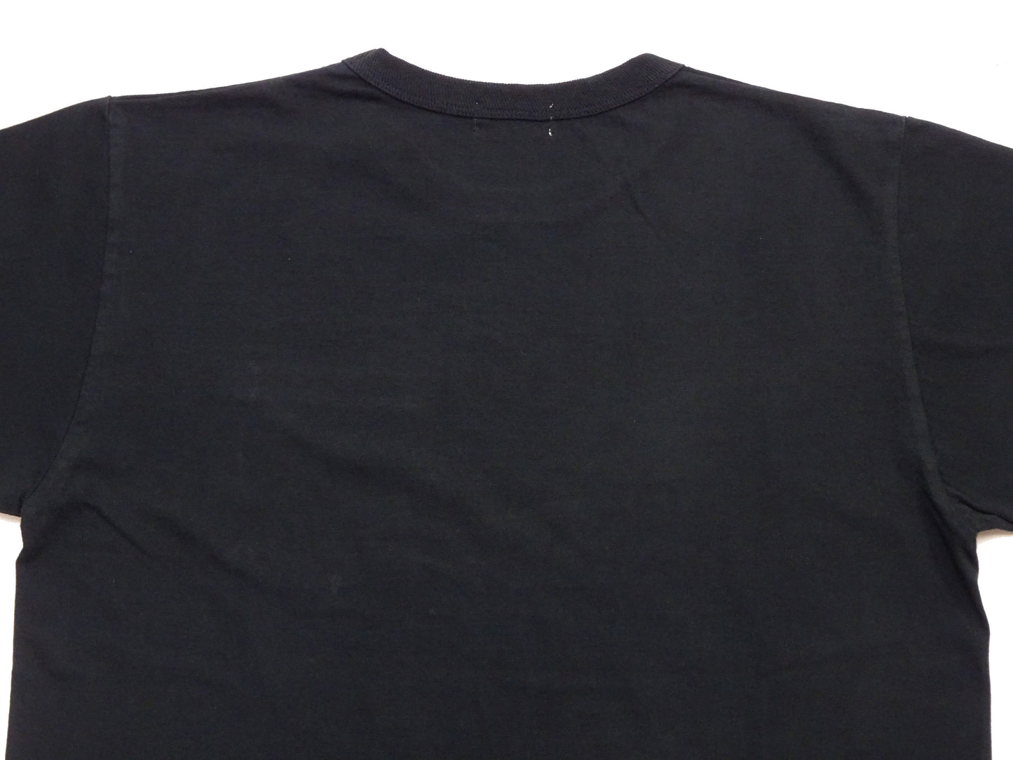 Buzz Rickson Men's Plain Short Sleeve Pocket T-Shirt, Made in USA, 6 oz. Ring-Spun Cotton Tubular-Knit Jersey Tee (BR78711 119 Black)