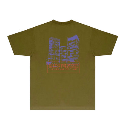 Gallery Dept T Shirt Retro Printed Loose Short-Sleeved Shirt