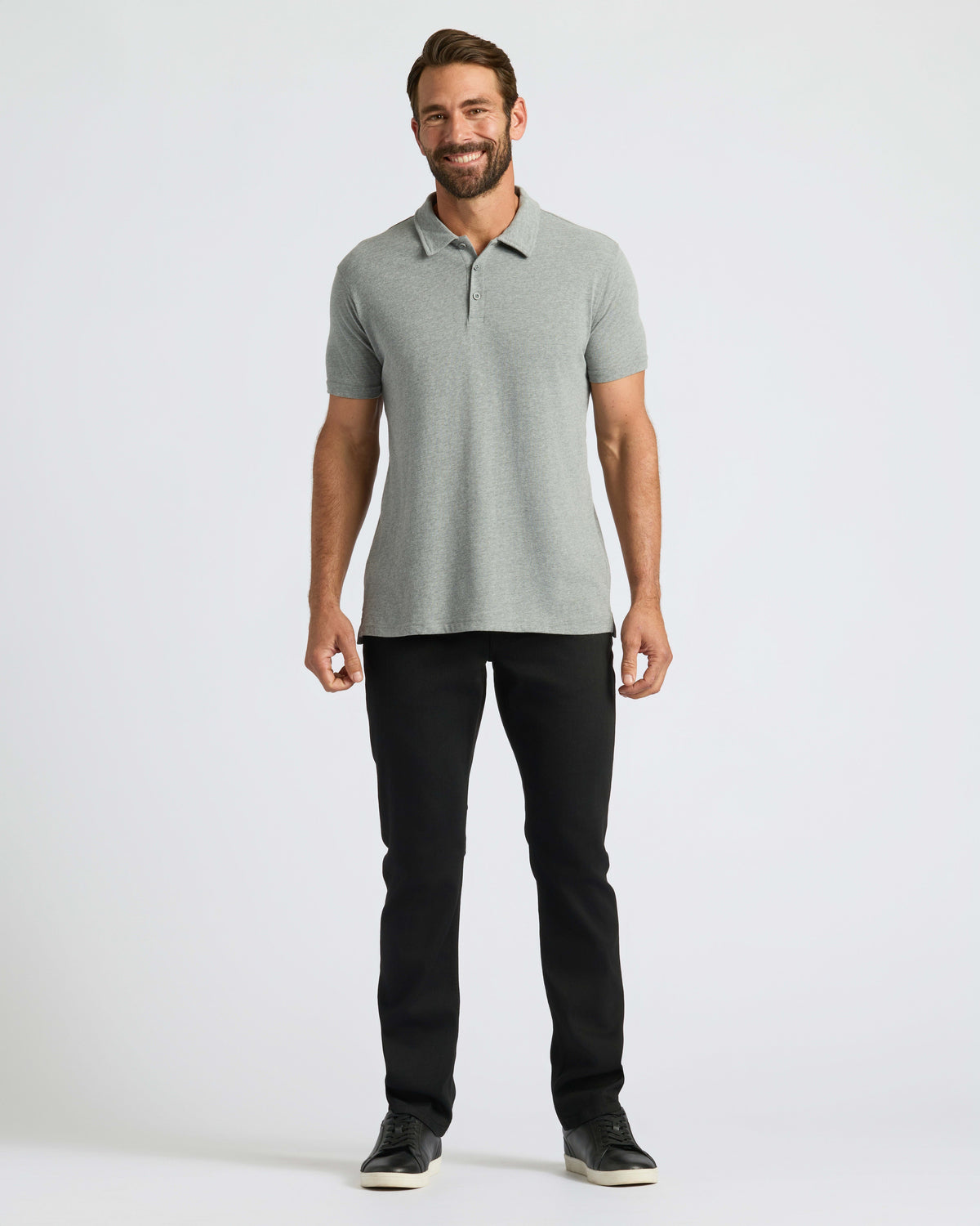Heather Gray Classic Polo