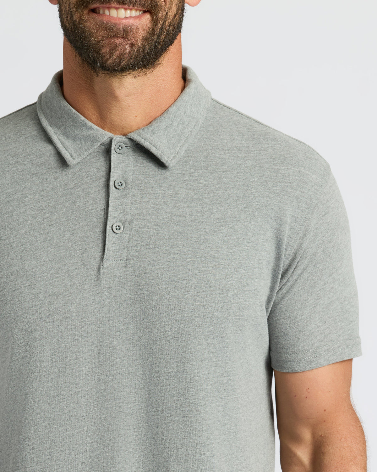 Heather Gray Classic Polo