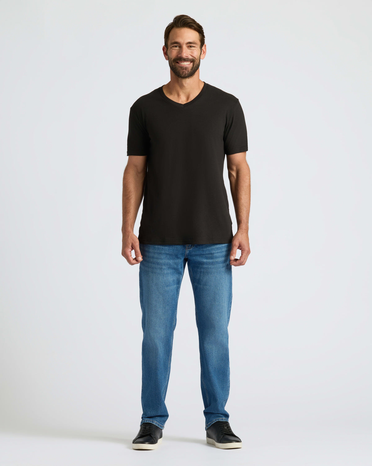All Black Classic V-Neck 10-Pack