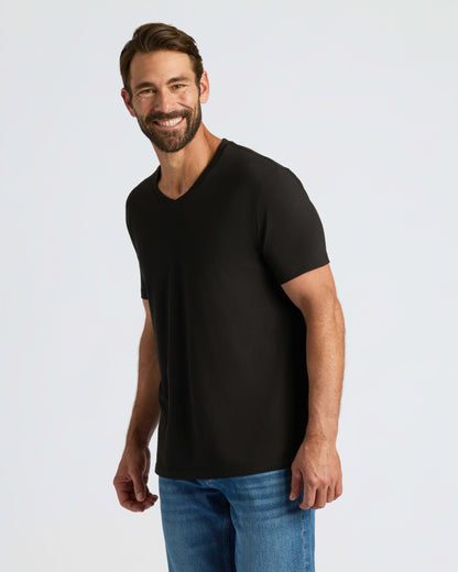 All Black Classic V-Neck 10-Pack