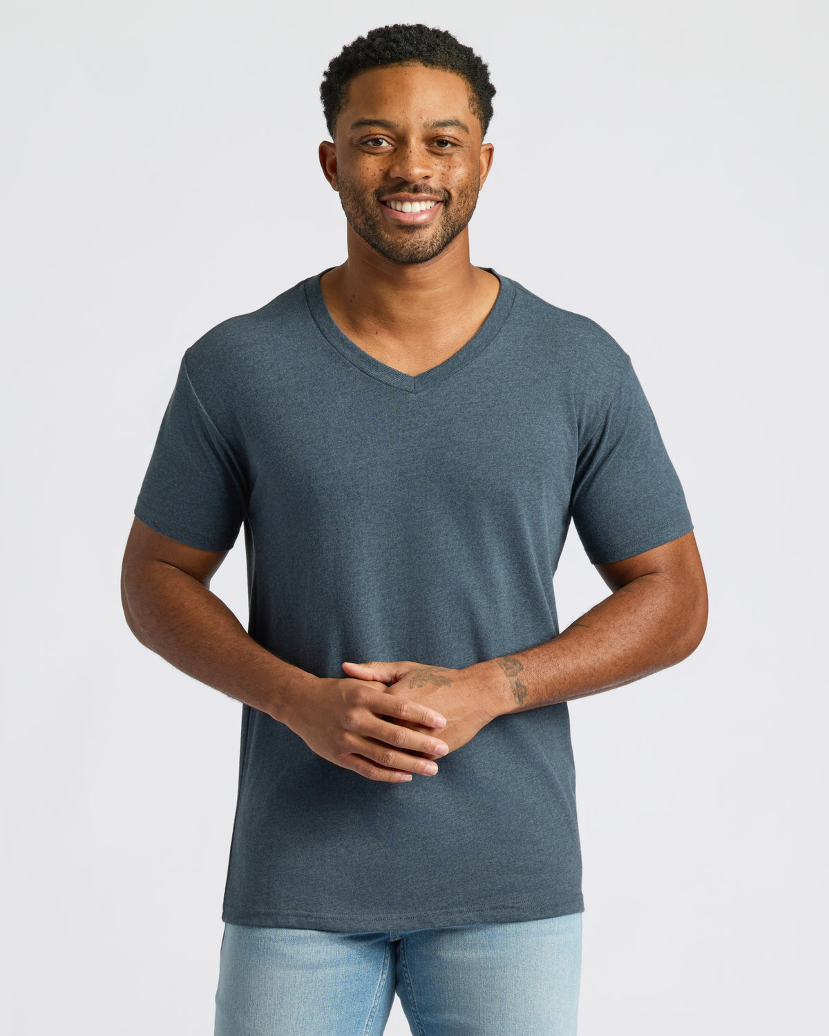 All White Classic V-Neck 10-Pack