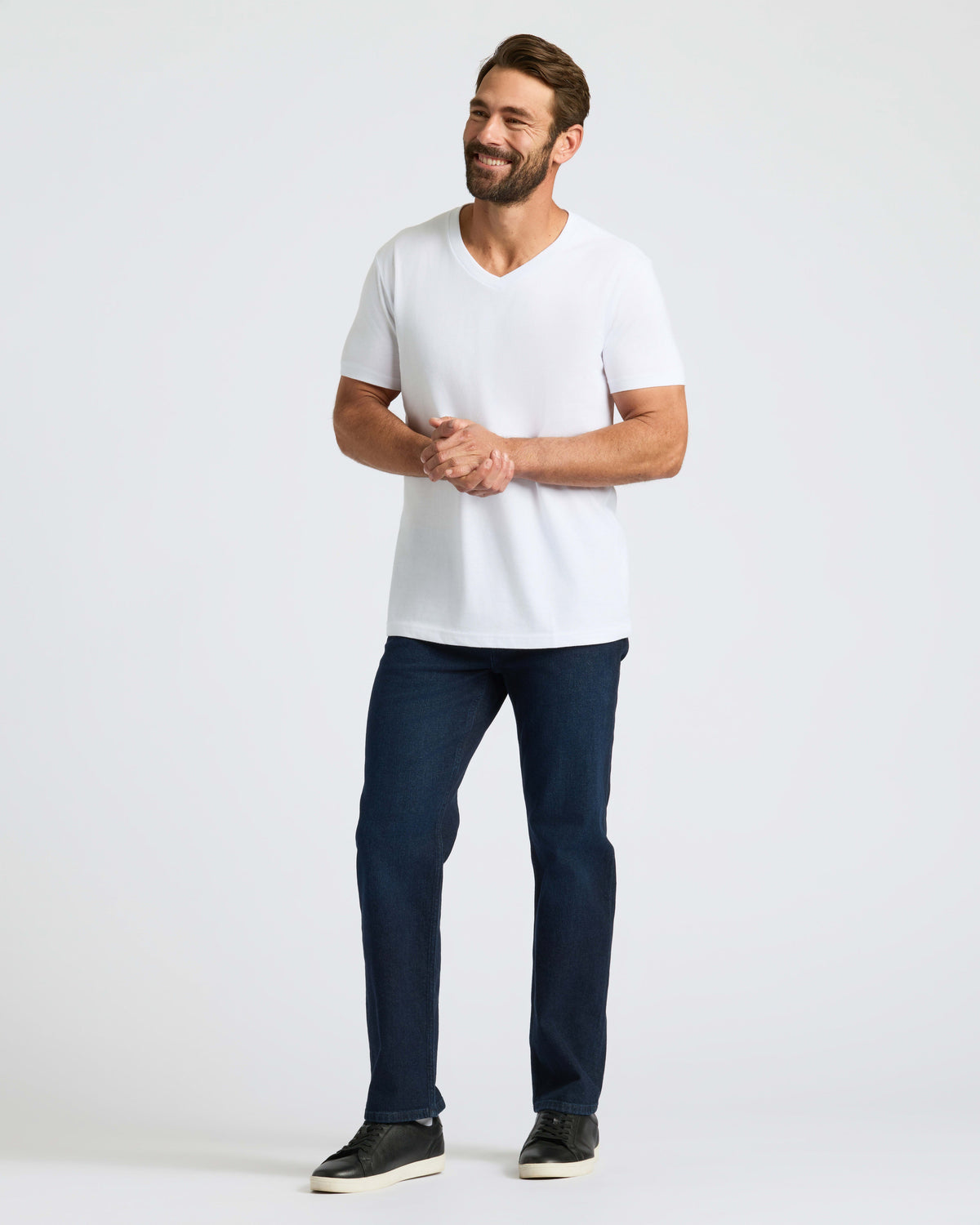 All White Classic V-Neck 10-Pack