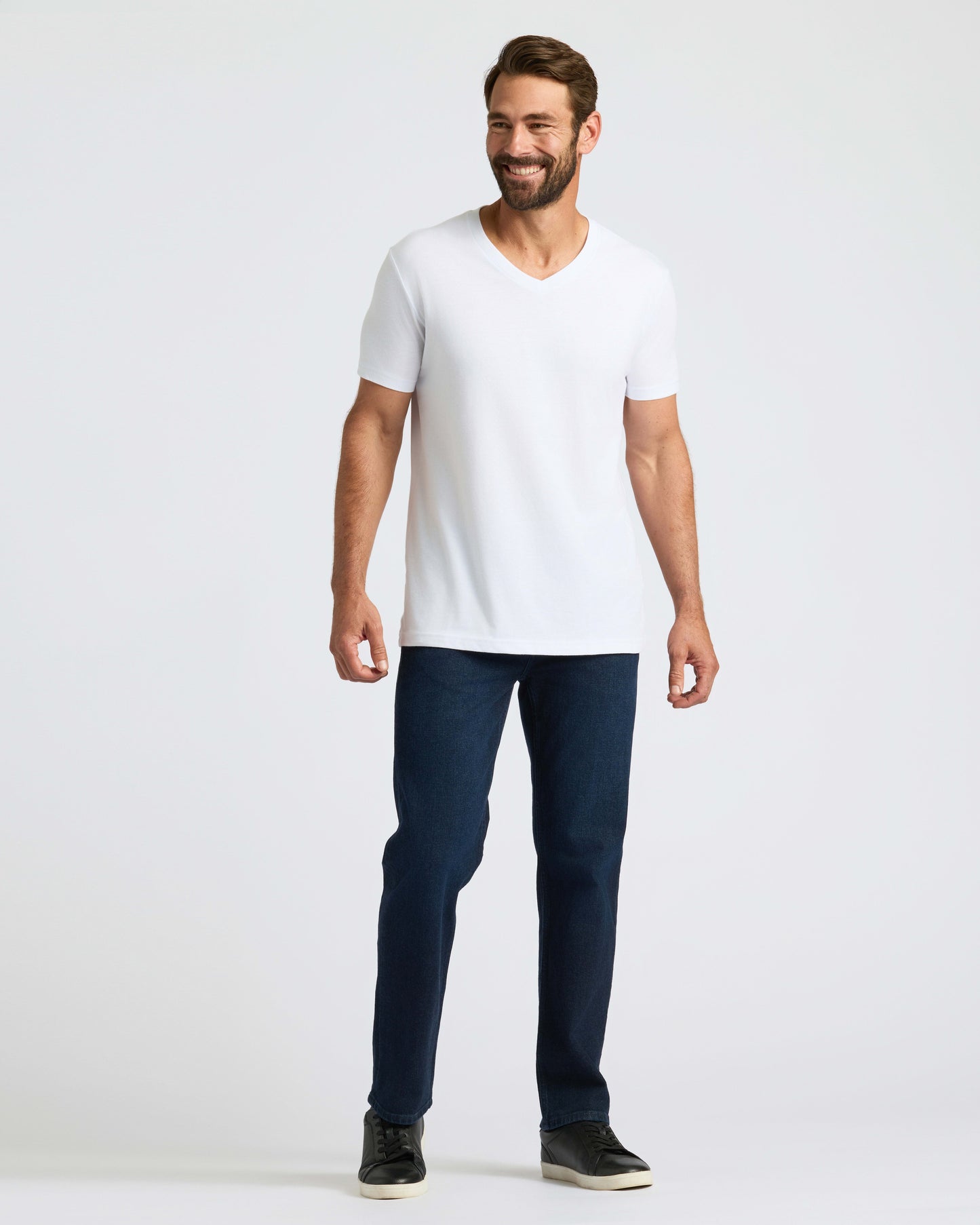 All White Classic V-Neck 10-Pack