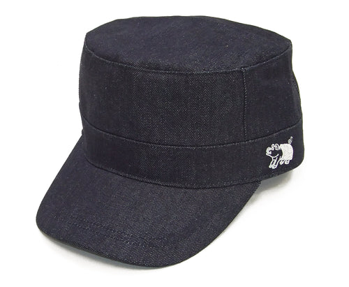 Studio D'artisan Denim Work Cap Men's Adjustable Flat Top Railroad Engineer Hat D7222