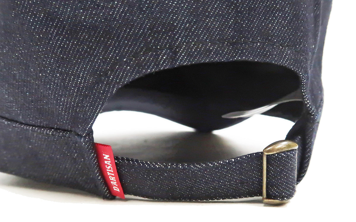 Studio D'artisan Denim Work Cap Men's Adjustable Flat Top Railroad Engineer Hat D7222