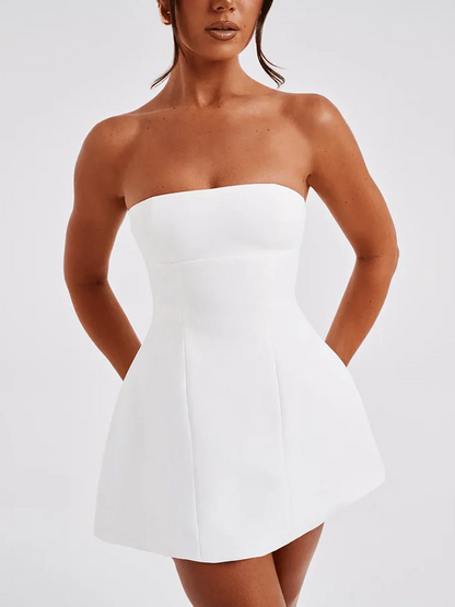 Daisy Summer Tube Dress - Floral Chic for Sunny Days