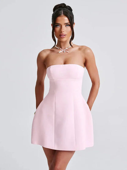 Daisy Summer Tube Dress - Floral Chic for Sunny Days