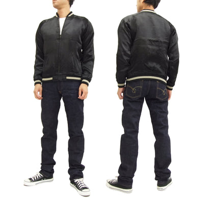 SATORI Japanese Souvenir Jacket Dragon Men's Sukajan GSJR-009 Black
