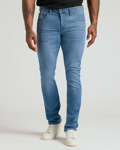 Slim Indigo and Medium Wash Comfort Stretch Jeans 2-Pack