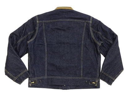 Lee Japan 101-LJ Storm Rider-Inspired Blanket-Lined Denim Jacket - 13 oz Left-Hand Twill Indigo - One-Wash - (LM5110-100 Deep Indigo)