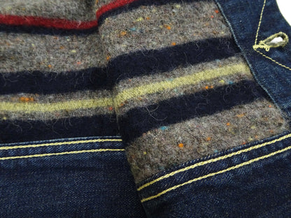 Lee Japan 101-LJ Storm Rider-Inspired Blanket-Lined Denim Jacket - 13 oz Left-Hand Twill Indigo - One-Wash - (LM5110-126 Faded Indigo)