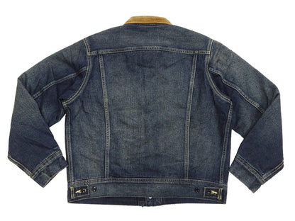 Lee Japan 101-LJ Storm Rider-Inspired Blanket-Lined Denim Jacket - 13 oz Left-Hand Twill Indigo - One-Wash - (LM5110-126 Faded Indigo)