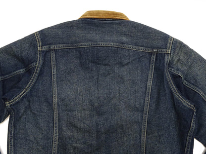 Lee Japan 101-LJ Storm Rider-Inspired Blanket-Lined Denim Jacket - 13 oz Left-Hand Twill Indigo - One-Wash - (LM5110-126 Faded Indigo)