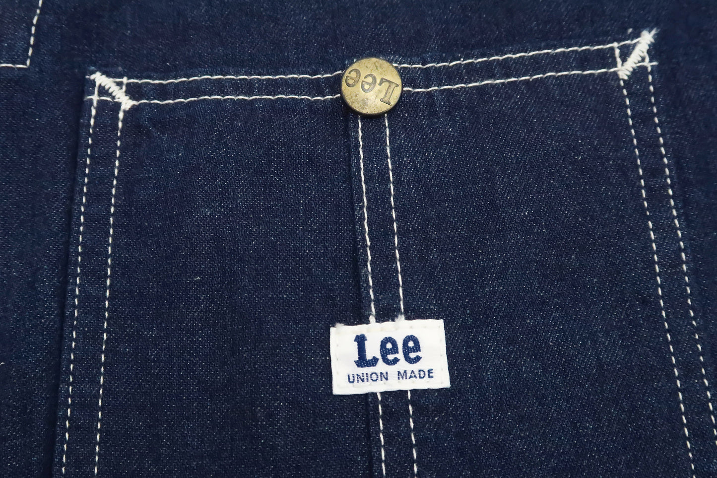 Lee Coverall Men's Reproduction of Union-All Long Sleeve Unlined Coveralls LM7213 LM7213-200 Rince Deep Blue Indigo