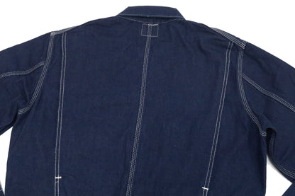 Lee Coverall Men's Reproduction of Union-All Long Sleeve Unlined Coveralls LM7213 LM7213-200 Rince Deep Blue Indigo