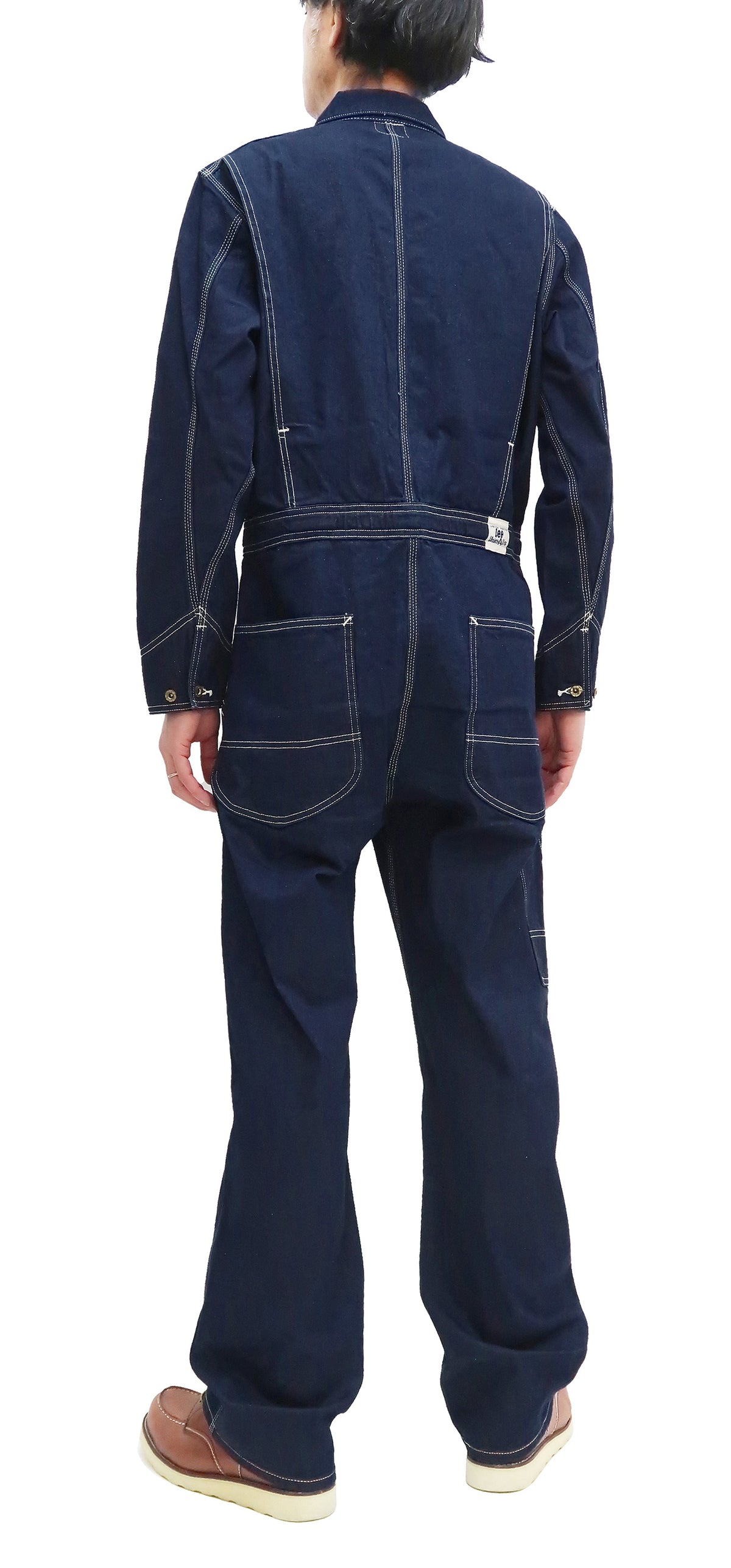 Lee Coverall Men's Reproduction of Union-All Long Sleeve Unlined Coveralls LM7213 LM7213-200 Rince Deep Blue Indigo