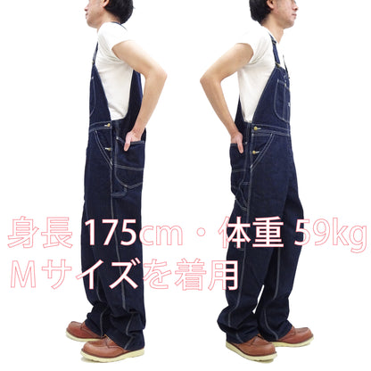 Lee Overalls Men's Casual Fashion Bib Overall High-Back LM7254 LM7254-2100 Rince Deep Blue Indigo