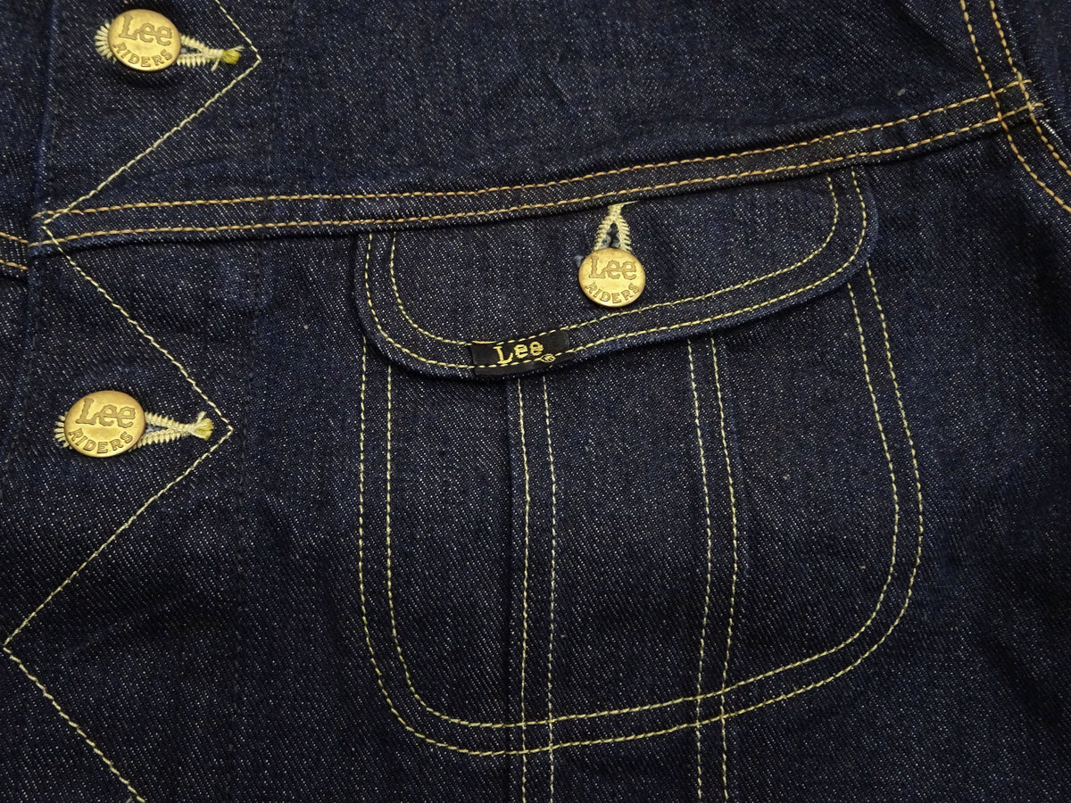 Lee 101J Rider Jacket Men's Denim Jacket 14.4 oz Left-Hand Twill - Lee Japan Reproduction (LM8100-500 Deep Indogo One-Wash)