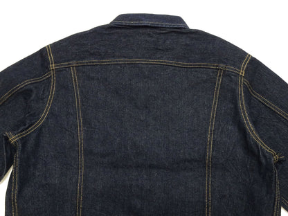 Lee 101J Rider Jacket Men's Denim Jacket 14.4 oz Left-Hand Twill - Lee Japan Reproduction (LM8100-500 Deep Indogo One-Wash)